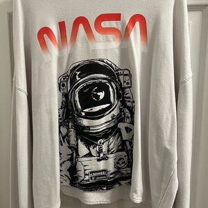 Cold Crush White NASA Astronaut Crewneck Sweater